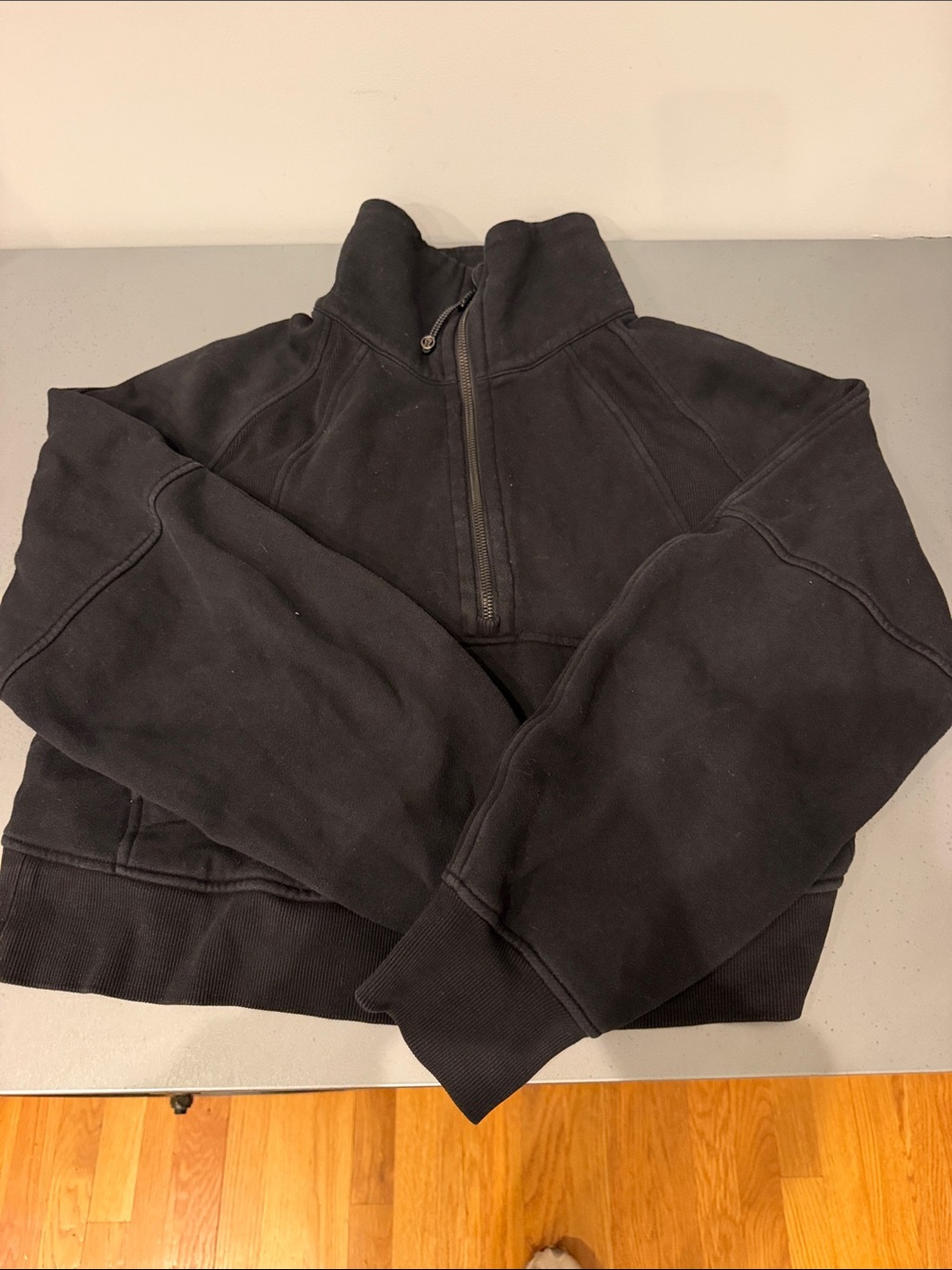 lululemon athletica Black Women's Quarter-Zip Pullover Sweatshirt